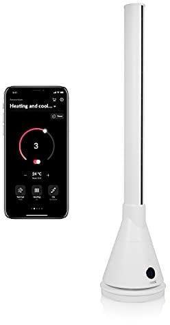 Princess 2-in-1 Smart Tower Fan Heater and Cooler, Bladeless, Smart Control and Free App, Compatible with Alexa, 4 Heat Settings, Oscillating