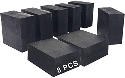 8 Pcs Almohadillas Antivibraciones Goma Almohadillas De La Lavadora De Neopreno Para La Industria De Maquinaria De Fábrica Casera Negro