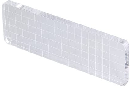 Acrylblöcke, transparent, Acrylblock, 6 x 18 cm, breite Anwendung, sehr langlebig, hohe Sicherheit für Notebookkarten für Kalender