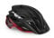 MET Sport Casco Veleno Helm, Schwarz/Rot (Mehrfarbig), S