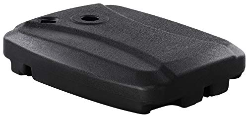 RELAX4LIFE Soporte para Sombrilla con Ruedas, Base para Sombrilla Rellenable con Agua 60L o Arena 95kg para Barras de Sombrilla Φ70mm, para Jardín, Patio, Terraza, Negro