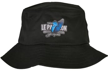 Mister Tee Unisex Le Papillon Bucket Hat Black, one Size