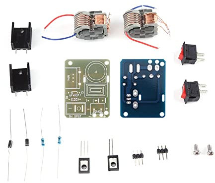 Fyearfly Generatore di Impulsi Ad Alta Tensione, 2 Set (Ingresso 3,7 V-4,2 V CC, Uscita Ca 15 KV) Generatore Ad Alta Tensione Boost Inverter Modulo Bobina Accenditore Ad Arco Parti Smontate