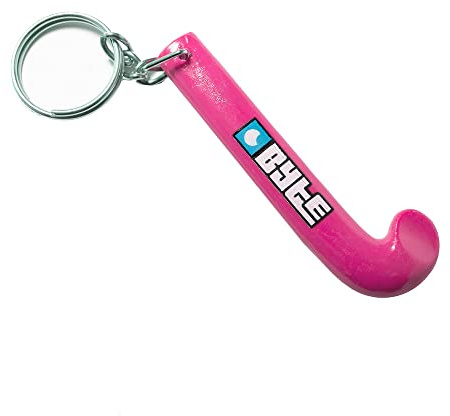 BYTE Hockey Stick Key Ring Pink Blue Green