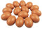 Larber 15 Stück Groß Hölzerne Eier Holzeier Ostern Falsche Eier Ostereier aus Holz Ostereier Eier Holzeier zum Handbemalen DIY Basteln Schnitzen Küche Spielen Essen Kinder Hühner (rot)