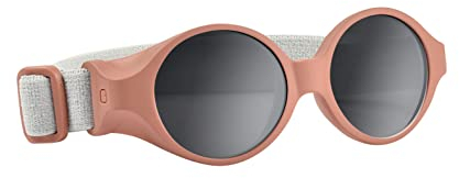 Béaba Gafas de sol para bebés de 0 a 9 meses, 100% protección UV - CAT 4, protección lateral, comodidad óptima, cinta elástica ajustable, Terracota