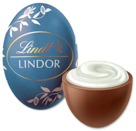 Ovetti Cioccolato Lindt Lindor Latte con Ripieno Bianco 500 g