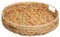 TIENDA EURASIA - Bandeja Redonda para Servir, Bandeja de Diseño Nordico, Bandejas de Desayuno, Material Mimbre Natural, Medida D 35 x 6,5 cm