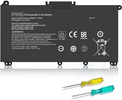 BND HT03XL L11119-855 3300 mAh Laptop Battery for HP Pavilion 15-CS 15-CW 15-CU 15-DA 15-DB 15-DW 14-CE 14-CF 14-DF 17-CA 15-DW0033NR 15-cu1xxx 15-CS0053CL 17-by0xxx L11421-542 HT03041XL HSTNN-DB8R