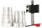 Sinoprotools Rabbet Router Bit 1/2 Inch Shank，Slotting Router Bit with Insert Replaceable Knives，Adjustable Multi Depths Cutter with 17 Collars Kits Set for Woodworking