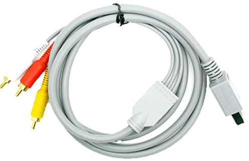 Cavo 6FT 1.6M 3 RCA AV Connection a 3 RCA AV maschio Compatibile con Wii 2501