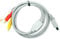 Cable de 6FT 1.6M 3 RCA AV Conexion a 3 RCA AV Macho Compatible con Wii 2501