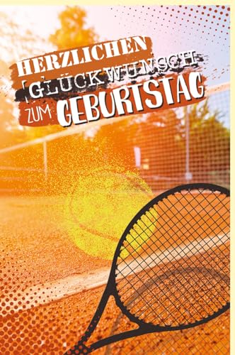 Skorpion Geburtstagskarte Tennisschläger, Tennisball - mit Umschlag