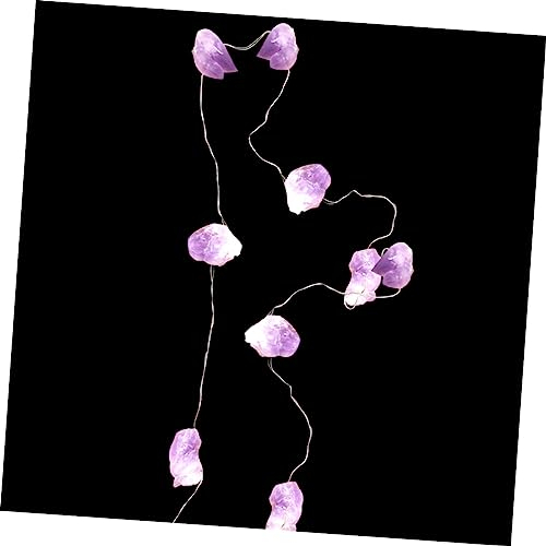 MAGICLULU 1 Stück Amethyst-Lichterkette Party-Dekoration Leuchtende Baumverzierung Party-Licht-Dekoration Garten-Lichtleiste Weihnachtliche Dekorative Außenbeleuchtung Während