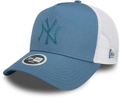 New Era Damen Trucker Cap - Rhinestone NY Yankees Faded