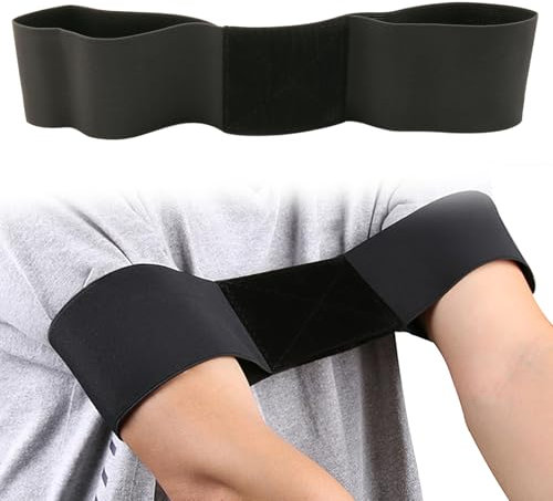 Kasoud Golf Training Aid Arm Tape, Portable Golf Swing Training Aid, Golf Swing Trainer Aid Grip Secret, For Golf Beginners Easy Correct Training Swing Gesture Alignment Practice Tool (Black)