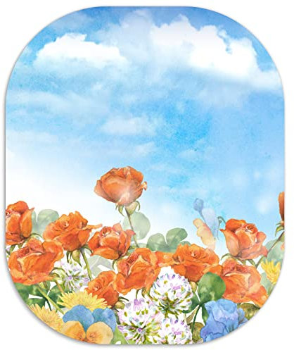 LF LOIAAFEL Mouse Mat, Mini Mousepad, Travel Mouse Pads for Desk Office Laptop Desktop Mouse Pad Computer Mouse with Non-Slip Base Small Mousepad 6×7 inches (Blue Sky)