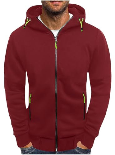 Herren-Geschenk, schwarzer Hoodie, Sweatshirt, Herren, Geschenke, Herren-Kapuzenpullover, übergroß, langärmelig, Reißverschluss, Kapuzen-Sweatshirt, Kordelzug, lässige Jacke, Pullover, Herbstmantel,