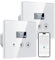 Interruptores Persiana Wifi Porcentual con Pantalla LCD, Interruptor Persiana Inteligente Compatible con Alexa y Google Assistant 80x80 mm