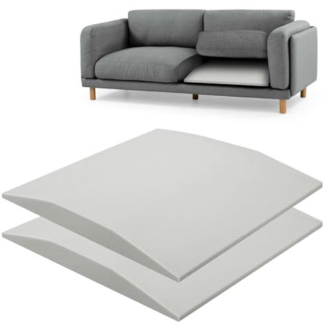 Espuma de Poliuretano para Relleno Densidad 40, Grosor 5 cm. Plancha de Espuma de Alta Densidad y Firmeza para Relleno de Sofás, Sillas, Sillones de Poliuretano Expandido, 50 x 50 cm (2)