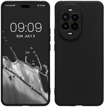 kwmobile Handyhülle für Huawei Nova 13 Pro Hülle - weiches Handy Silikon Case - Schutzhülle Cover - Schwarz matt