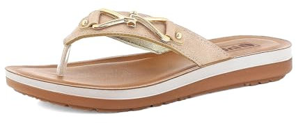 inblu Ciabatte Infradito Donna con Originale Catena, Plantare Imbottito in Ecopelle, Rosa, 39 EU