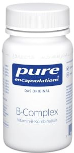 Pure Encapsulations B-Complex | 8 B-Vitamine im optimalen Verhältnis | B1, B2, B6, B12, Biotin, Folat (als Metafolin), Niacin (B3), Pantothensäure (B5) in aktivierter Form | 30 Kapseln (1 Monat)