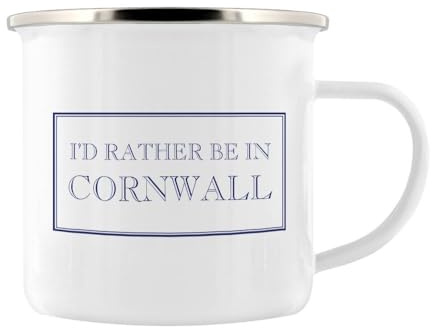 Stubbs Mugs I'd Rather Be in Cornwall Enamel Mug