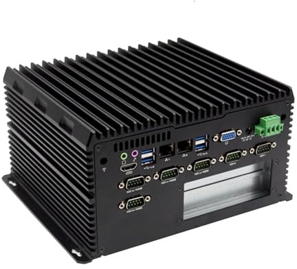Fanless Industrial Computer, 6/7/8th Gen. Core I3/i5/i7 U Processor, 6*COM, 8*USB, 2*GLAN, 2*PCI Slot, 8GB RAM, 256GB SSD(I5-8265U)
