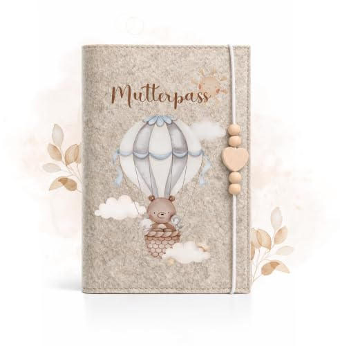 Mutterpasshülle aus Filz für deutschen Mutterpass – Geschenk für Schwangere und werdende Mütter