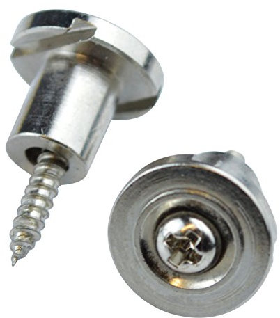 Telecaster Compatible Vintage 5mm Round String Retainers - Chrome