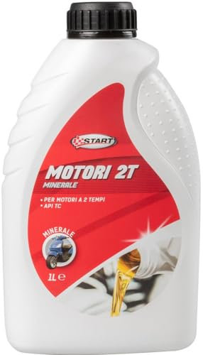 Start Lubrifiant minéral pour motos 2 temps 1L — 2T Huile pour scooters et motos — Protection élevée, combustion propre et performances optimales sur et hors route