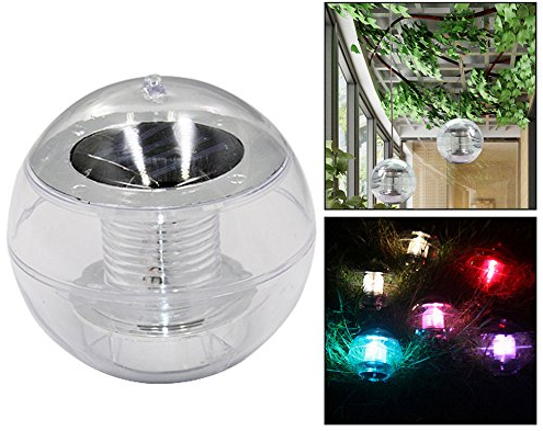 OFKPO Luces Led de Piscina Impermeables, Luz Solar del Jardín Colorido Piscina, Luz Piscina Flotante Con 7 Modos de Color LED Decoración para Estanques, Jardín, Césped, Patio, Fiesta