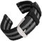 Archer Watch Straps - Premium-Uhrenarmbänder aus Nylon-Sitzgurtmaterial mit Schnellverschluss (Schwarz und Grau, 20mm)