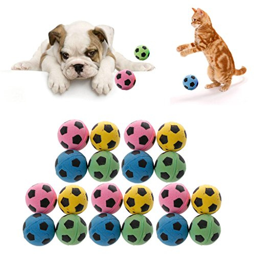 Celan 20 Stück geräuschloser Katzenball aus weichem Schaumstoff für Katzen