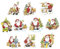 Ideen mit Herz 3-D Motive, ausgestanzt, ca. 7-10 cm, 10 Stück im Beutel | Bilder zum Basteln & Dekorieren | Grußkarten selber machen | Bildmotive für Scrapbooking & DIY-Deko (Fröhliche Nikoläuse)