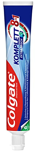 Colgate Zahnpasta Komplett Extra Frisch, 1 x 75 ml - Zahncreme für einen kompletten Rundum-Schutz mit erfrischendem Minzgeschmack