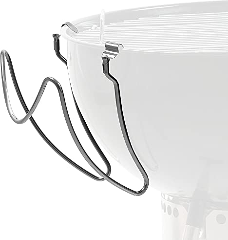 BBQ-Toro Universal Deckelhalter für Kugelgrill | Deckelhalter für 47 cm und 57 cm Kugelgrill | Grill Deckelhalter verchromter Stahl | Kugelgrill Zubehör, Grillzubehör