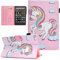 Case for Amazon Fire HD 10 Tablet (9th Generation 2019, 7th Generation 2017), NOT fit New 2022 2023 Release 11th 13th Gen, Premium PU Leather Stand Cover with Smart Auto Wake/Sleep, Cute Unicorn