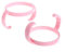 PHILSP Bottle Handle 2 Pieces Baby Feeding Bottle Trainer Easy Grip Plastic Handles Holder for Comotomo Pink