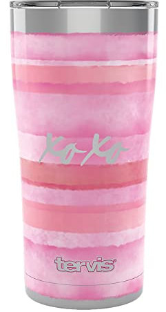 Tervis XOXO Thermobecher, doppelwandig, isoliert, 590 ml, Edelstahl
