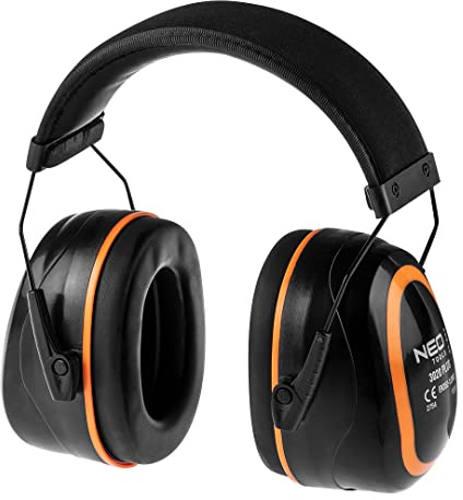 NEO TOOLS SNR 30dB Noise Cancelling Earmuffs Category III G-TECH High Density Foam Insulation for Better Protection, CE
