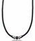 David Galvani ® | Handmade Herren Lederkette mit Bead-Anhänger aus Edelstahl Silber | Halskette für Herren | Edelstahl | Kugel | Lederkette | Leder geflochten | Geschenk für Männer (Silber, 45)