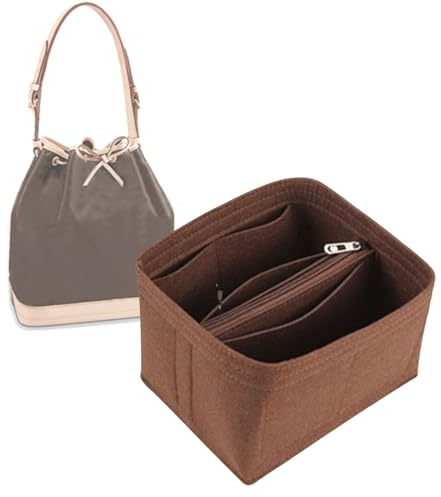 Lckaey Noe BB Beuteltasche für Nome Innentaschen Petit Noe NM Aufbewahrungstasche, kleiner Reißverschluss-Einsatz3053coffee-L