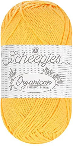 Scheepjes - Scheepjes 238 Glücklich Sonnenblume Organicon Garn - 5x50g