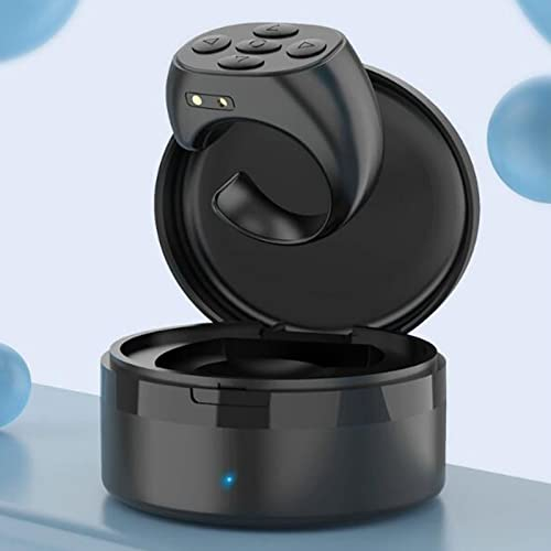 TikTok-Fernbedienungsring, APP-Seitenwender, Bluetooth-Scrolling-Ring mit Ladehülle, Kamera-Auslöser, Selfie-Videoaufzeichnungsfernbedienung für iPhone für Android-Telefon-Tablet