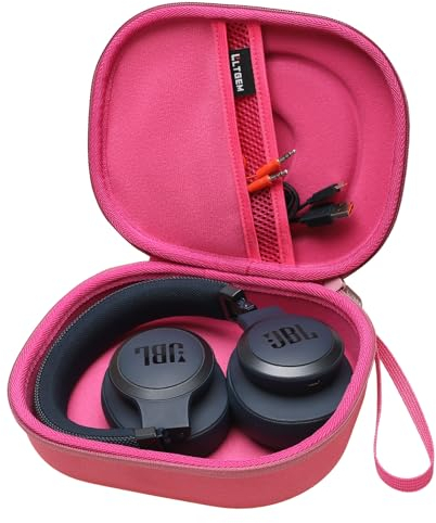 LTGEM EVA Hard Case for JBL Live 650BTNC / 400BT / 500BT /460NC and JBL Tune 510BT /700BT/710BT/760NC/750BTNC/ 660 BTNC / 560BT / 500BT / E45BT/ Bluetooth Wireless Headphone, 15.Rose Red, stylish