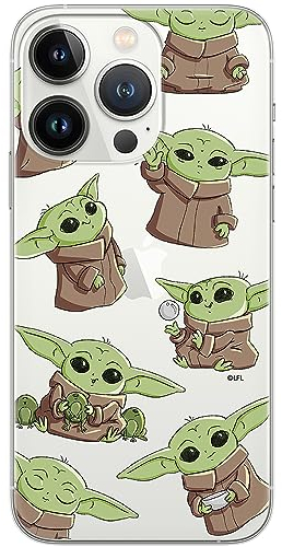 ERT GROUP Handyhülle für iPhone 13 PRO MAX Original und offiziell Lizenziertes Star Wars Muster Baby Yoda 029 optimal an die Form des Handy angepasst, teilweise transparent