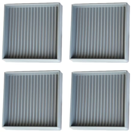 Möbeluntersetzer, 6,4 cm, quadratisch, Gummi, rutschfeste Bodenschutz-Pads für Teppich, Holz, Boden, Sofa, Tisch, Grau, 4 Stück