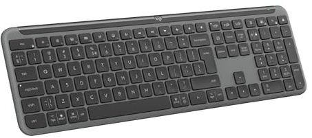 Logitech Signature Slim K950 kabellose Tastatur - Grafit, US QWERTY-Layout